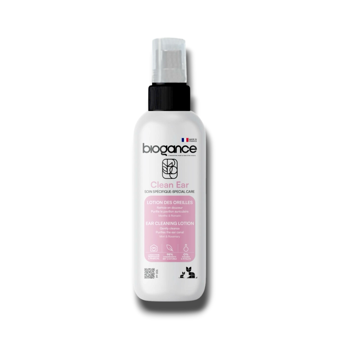 Lotion des Oreilles Clean Ear Biogance 100ml â Un nettoyage doux, sans irritation.PNG