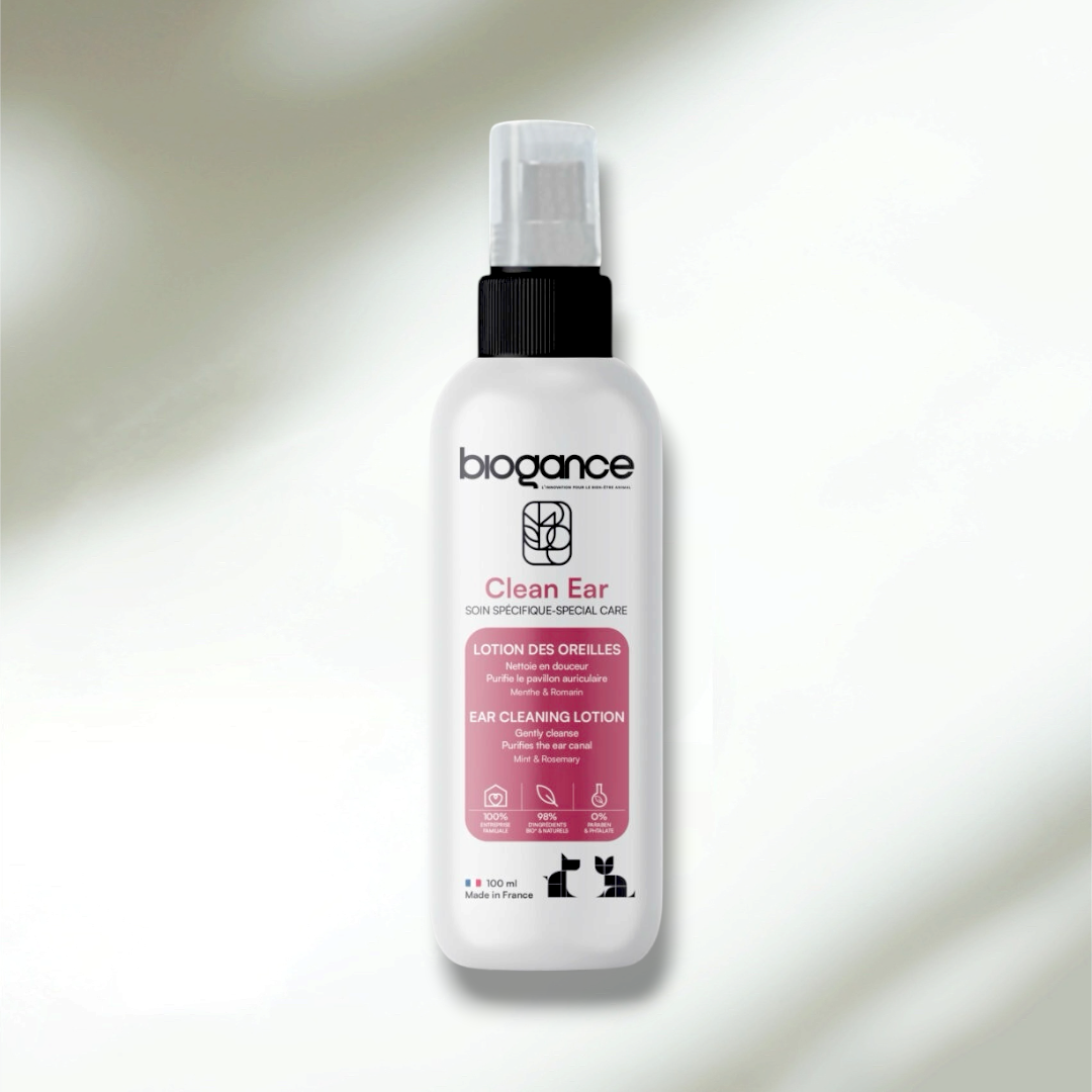 Lotion des Oreilles Clean Ear Chien Biogance 100ml — Le nettoyage doux, sans irritation