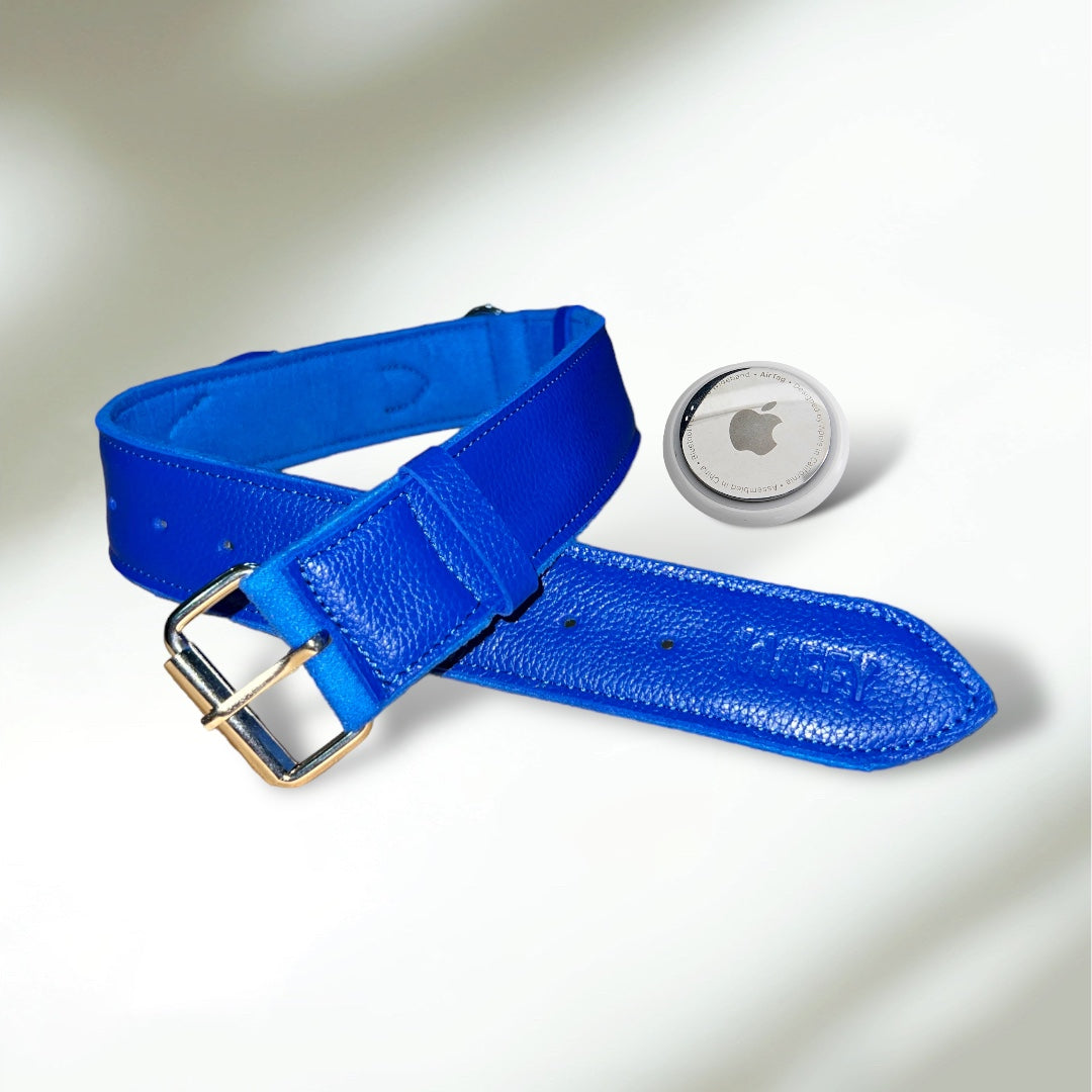 Pack Standard : Collier en cuir WAFFY + AirTag 