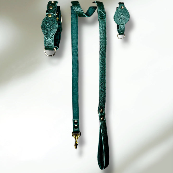 Collier en cuir WAFFY compatible AirTag 