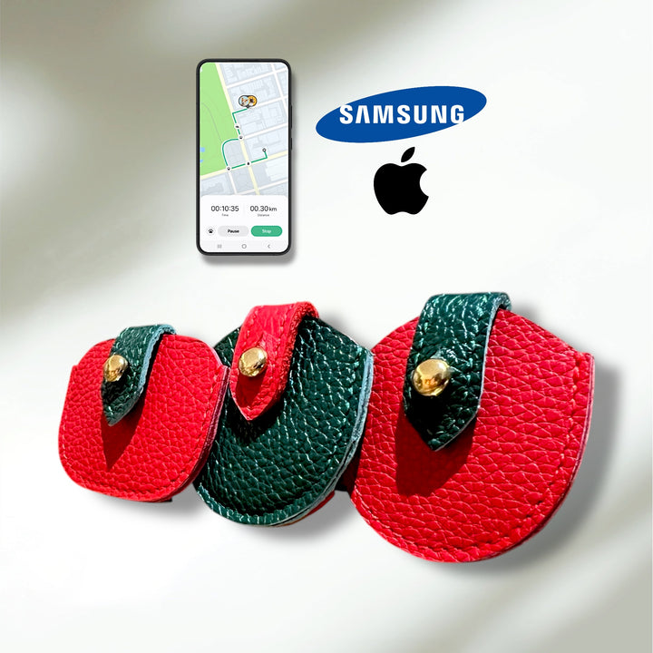 Étui en cuir WAFFY pour AirTag (Apple )