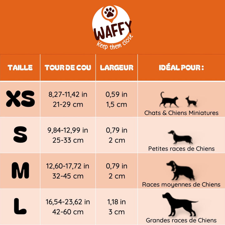 Pack Standard : Collier en cuir WAFFY + AirTag 