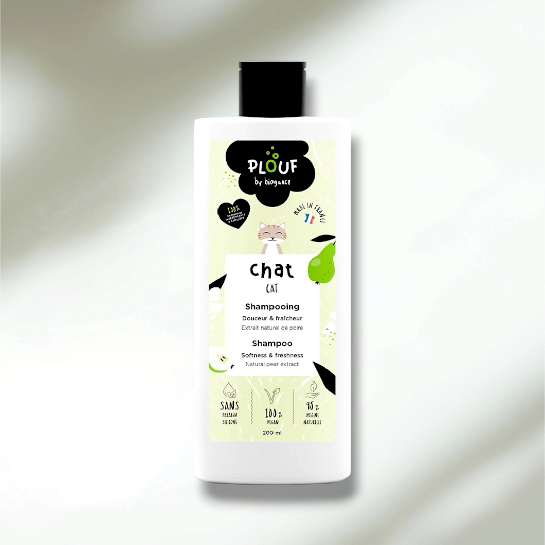 Shampoing Plouf Chat 200ml — Le bain qui purifie sans agresser