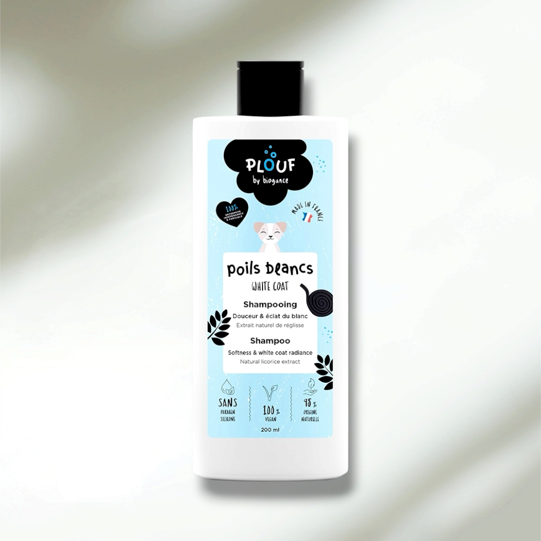 Shampoing Poils Blancs Plouf 200ml — La blancheur retrouvée, tout en douceur