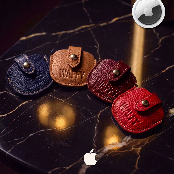 WAFFY leather AirTag case (Apple )